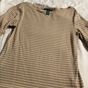 Ralph Lauren Top - Beige 3/4 Sleeve